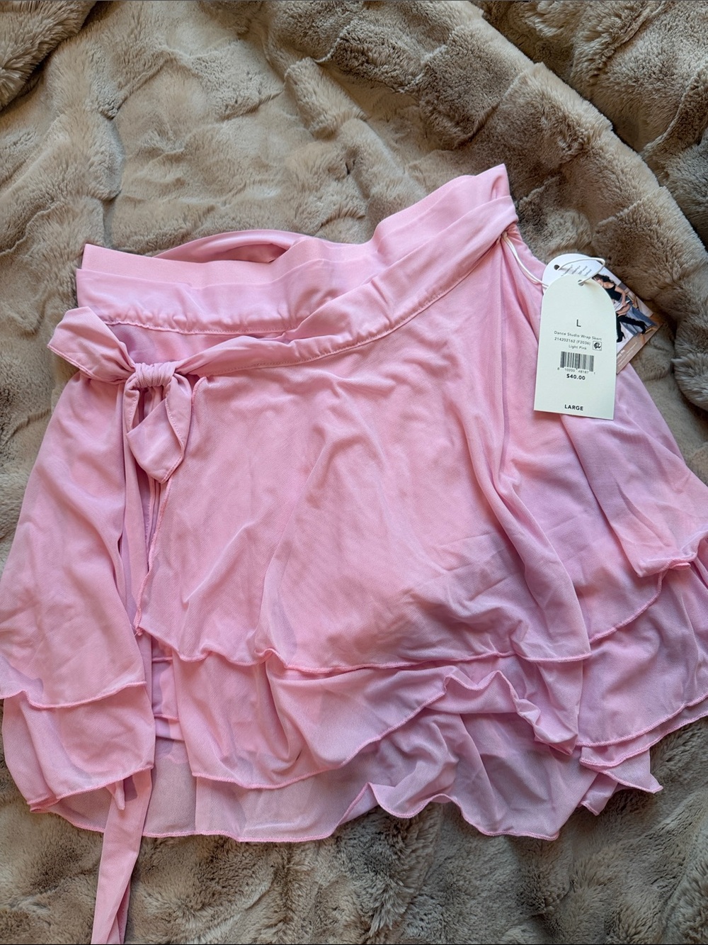 Blogilates Light Pink Dance Studio Wrap Skort